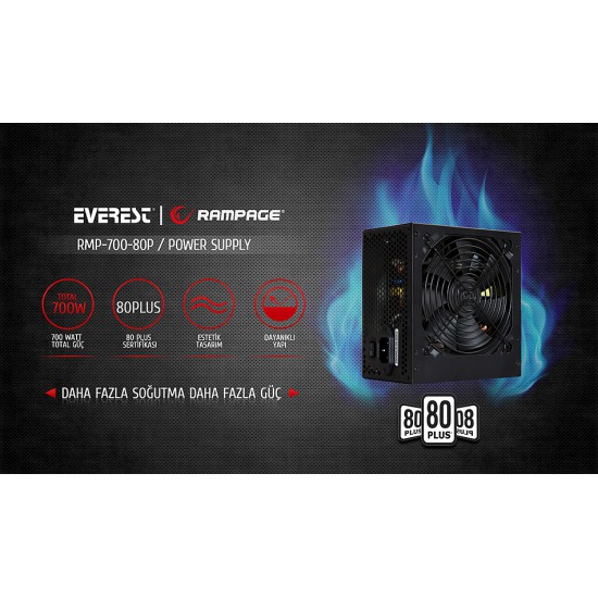 RAMPAGE 700WATT POWER SUPPLY 80 PLUS