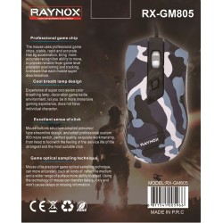 RAYNOX RX-GM805 KAMUFLAJ OYUNCU MOUSE RAYNOX RX-GM805 KAMUFLAJ OYUNCU MOUSE