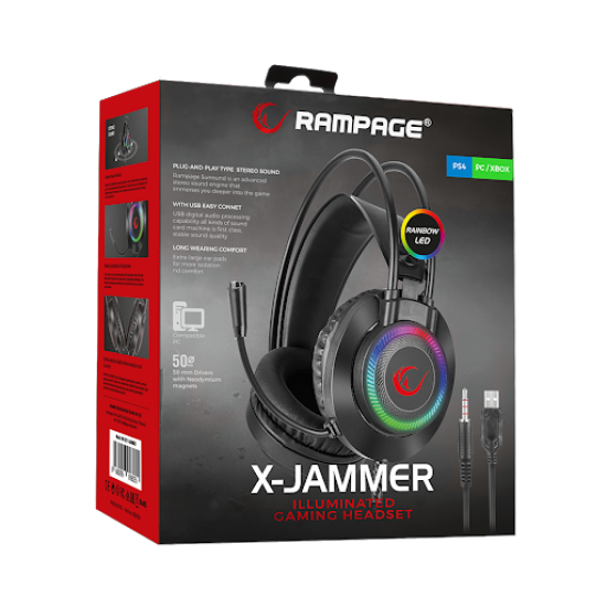 Rampage Jammer RGB Gaming Kulaklık