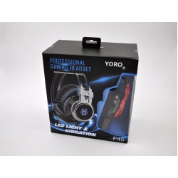 YORO F45 TİTREŞİMLİ IŞIKLI OYUNCU KULAKLIĞI