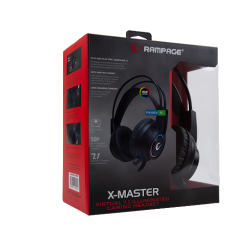 Rampage X-Master 7.1 Surround PC-PS4-XBOX Kulaklık Rampage X-Master 7.1 Surround PC-PS4-XBOX Kulaklık