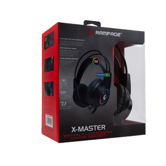 Rampage X-Master 7.1 Surround PC-PS4-XBOX Kulaklık