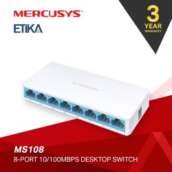 TP-LINK MERCURYS MS108 8 PORT 10/100 SWITCH TP-LINK MERCURYS MS108 8 PORT 10/100 SWITCH