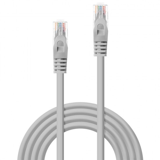 NİVATECH NTC 719 1 M PATCH GREY CAT6 WHITE COLOUR