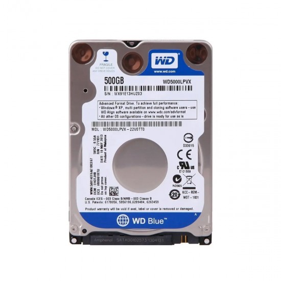 NB HD 320GB WD3200BUCT 5400 RPM 16 MB CHACHE SATA 3,0GB/2,5" NOTEBOOK HARDDISK