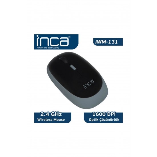 INCA IWM-131  2.4GHZ - 1600 DPİ KABLOSUZ NANO ALICILI MOUSE