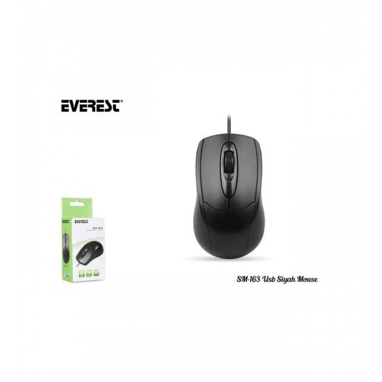 Everest SM-163 Usb Siyah Mouse