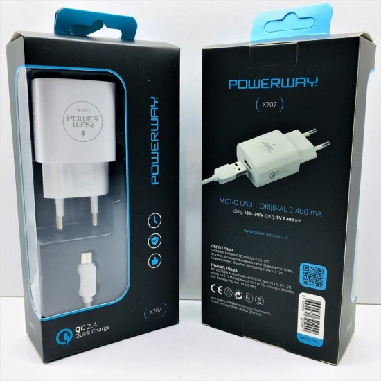 POWERWAY X-707 SAMSUNG QC 2400 MAH