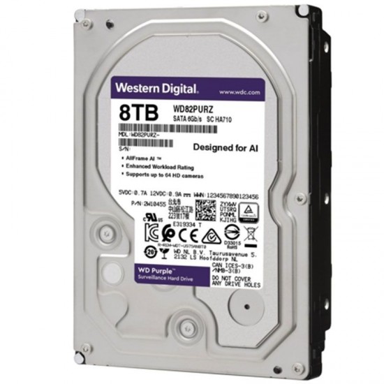 WD  8TB PURBLE SATA6 256 MB 7*24 WD82PURZ