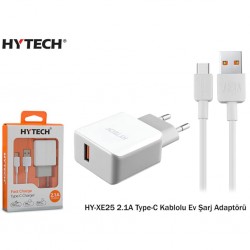Hytech HY-XE25 2.1A Type-C Kablolu Ev Şarj Adaptörü Hytech HY-XE25 2.1A Type-C Kablolu Ev Şarj Adaptörü