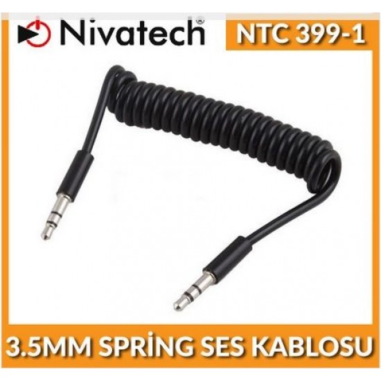 Nivatech NTC 399-1 AUX 3,5 SPRING CABLE