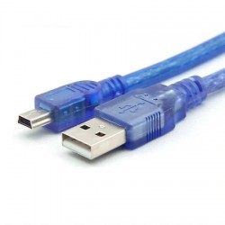 NİVATECH NTC-601 USB M/5PIN 50CM BLUE KABLO NİVATECH NTC-601 USB M/5PIN 50CM BLUE KABLO