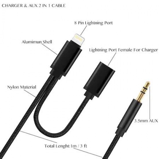 NİVATECH NTC 2080 IP TO 2 IN 1 AUX CABLE