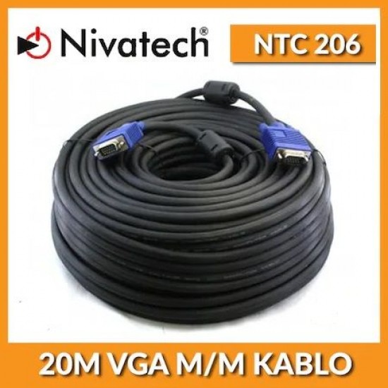 Nivatech NTC 206 VGA M/M CABLE 20M