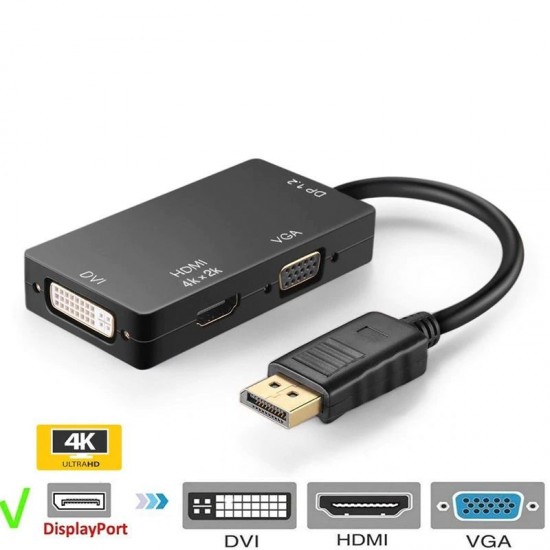 DP  to 3IN 1  hdmi 4k*2k