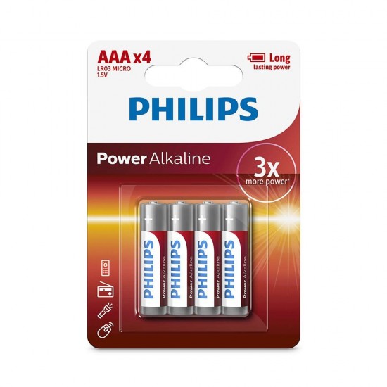 PHILIPS ALKALİN AA 4 LÜ İNCE PİL